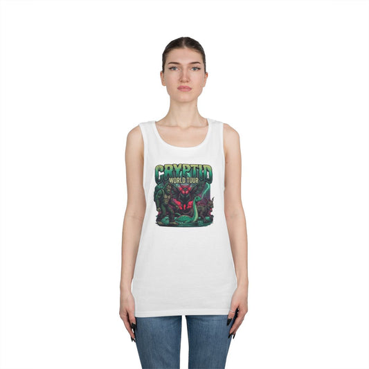 Color: White | Puzizia (Global-Cryptid Mashup) Cryptid World Tour Tank Top