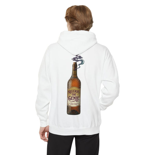 Color: White | Release the Genie Garment-Dyed Hoodie