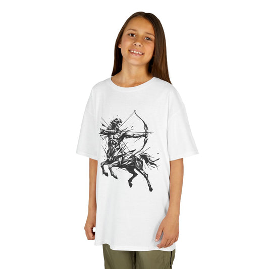 Color: White | Sagittarius The Archer Centaur Kids Tee