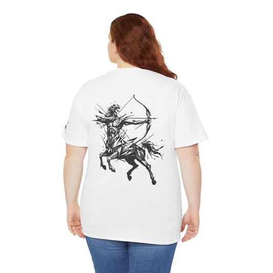 Color: White | Sagittarius The Archer Centaur Premium Graphic Tee