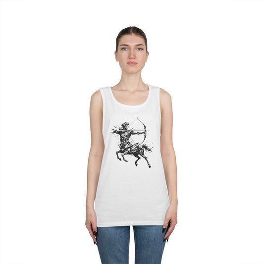 Color: White | Sagittarius The Archer Centaur Tank Top