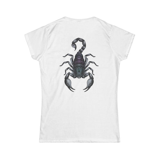 Color: White | Scorpio The Mystical Scorpion Women's Tee