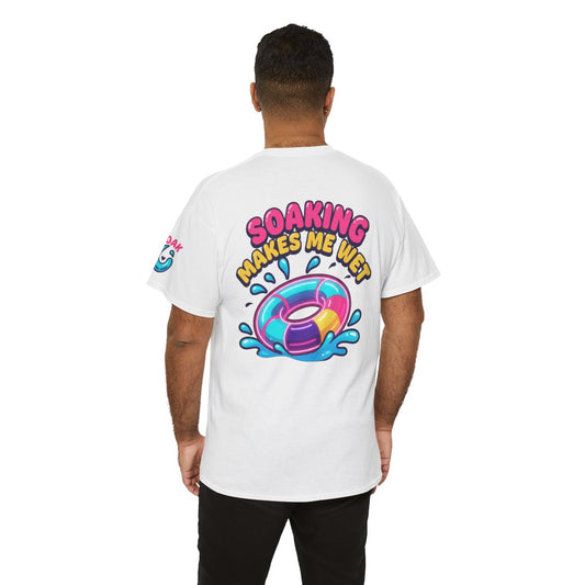 Color: White | Soaking Makes Me Wet Premium Graphic Tee