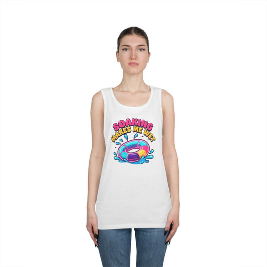 Color: White | Soaking Makes Me Wet Tank Top