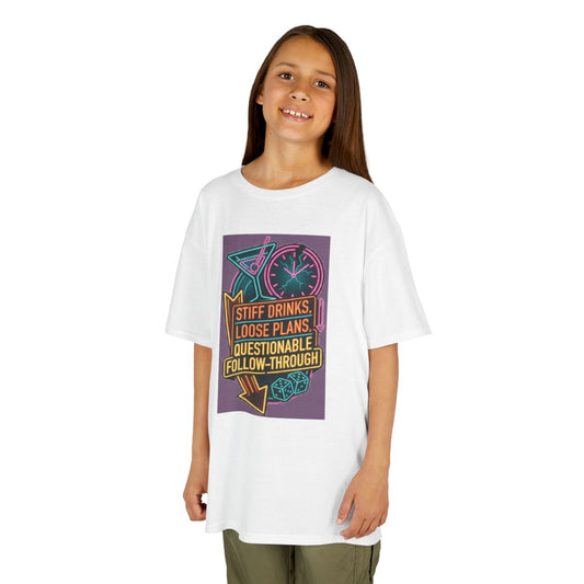 Color: White | Stiff Drinks Loose Plans Kids Tee
