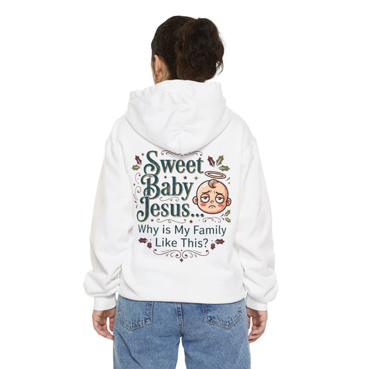 Color: White | Sweet Baby Jesus Garment-Dyed Hoodie