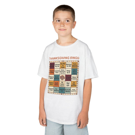 Color: White | Thankgiving Bingo Kids Tee