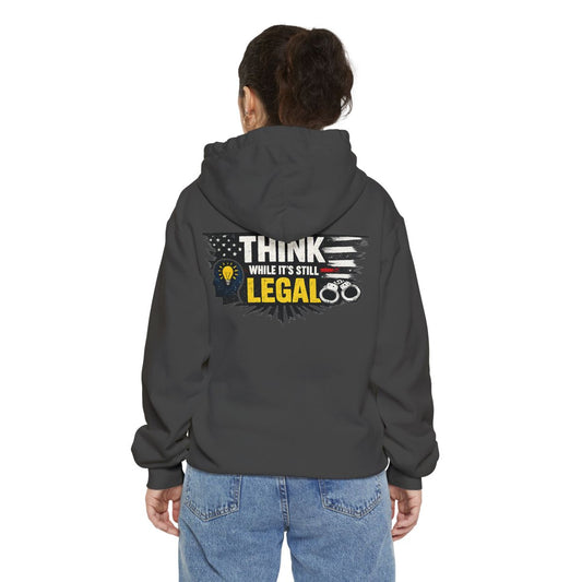 Color: Pepper | Think Garment-Dyed Hoodie