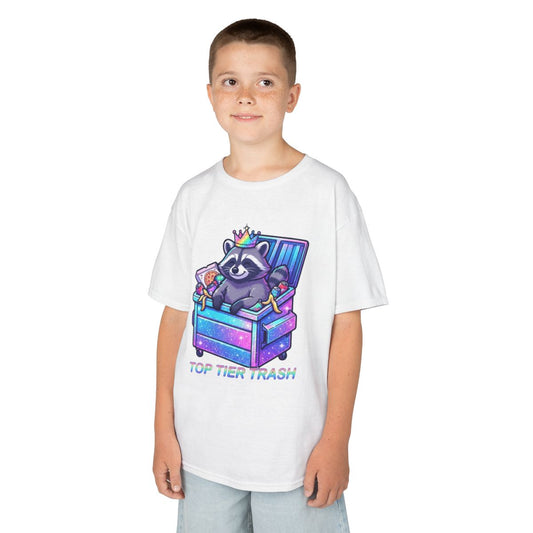 Color: White | Top Tier Trash Kids Tee