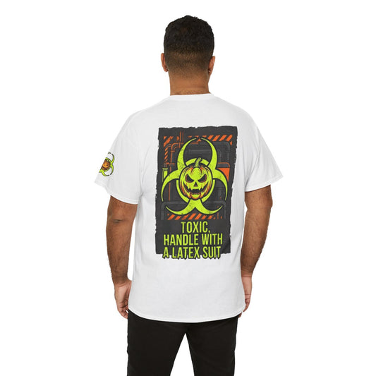Color: White | Toxic handle With Latex Premium Graphic Tee