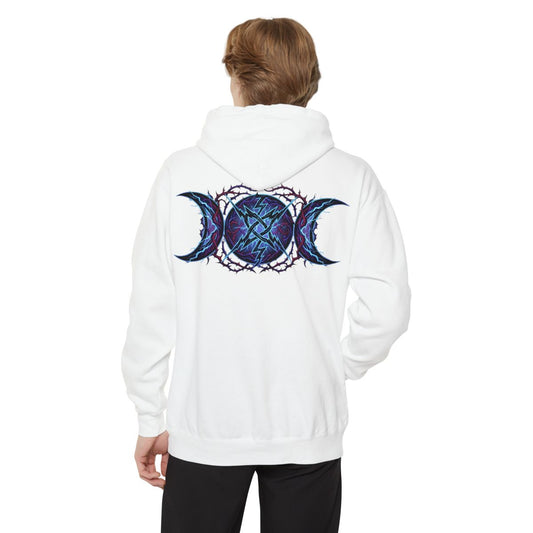 Color: White | Triple Goddess Tempest Garment-Dyed Hoodie
