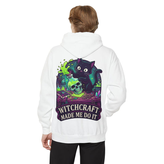 Color: White | Witchcraft Made Me Do It Garment-Dyed Hoodie