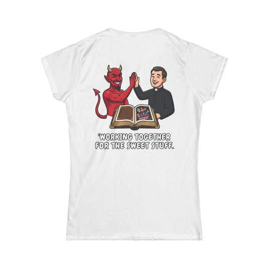 Color: White | Working For The Sweet Stuff Women's Tee