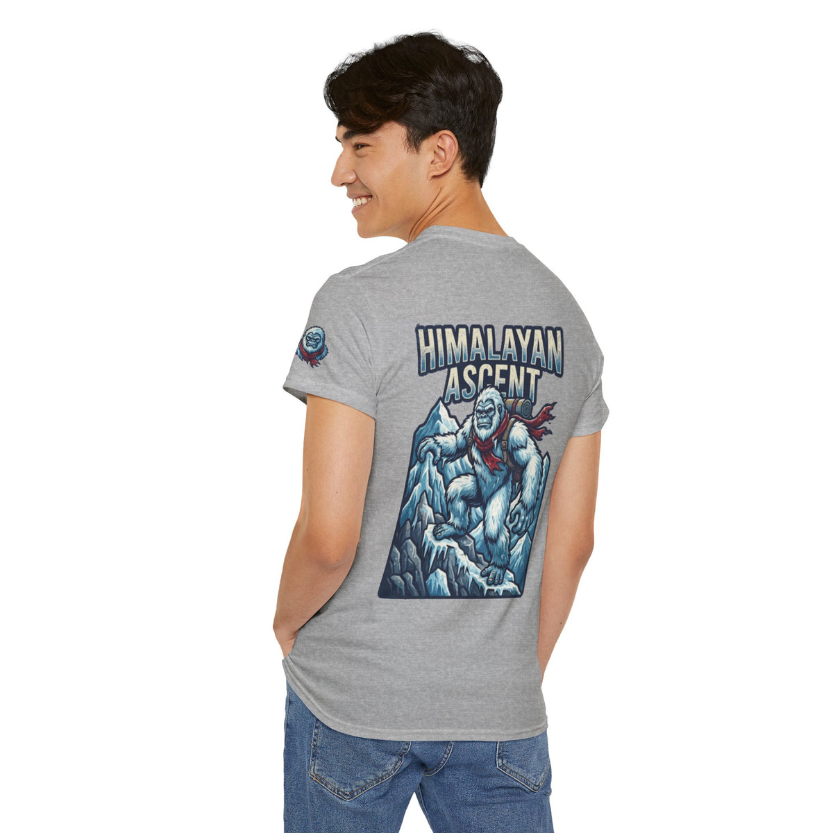 Color: Sport Grey | Yeti-Abominable Snowman (Himalayas) Premium Graphic Tee