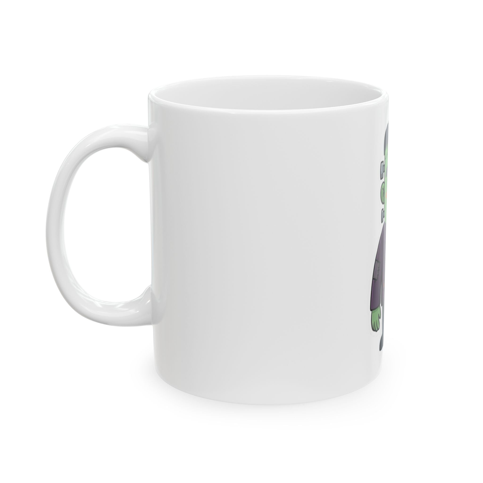 "Frankenstein" White Ceramic Mug