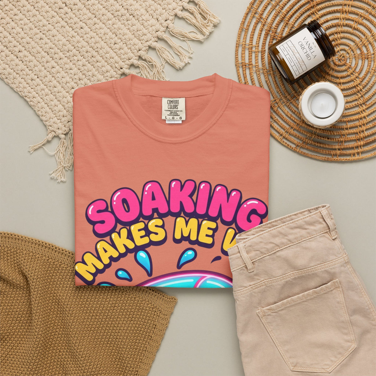 Soaking Makes Me Wet Unisex Garment-Dyed Tee