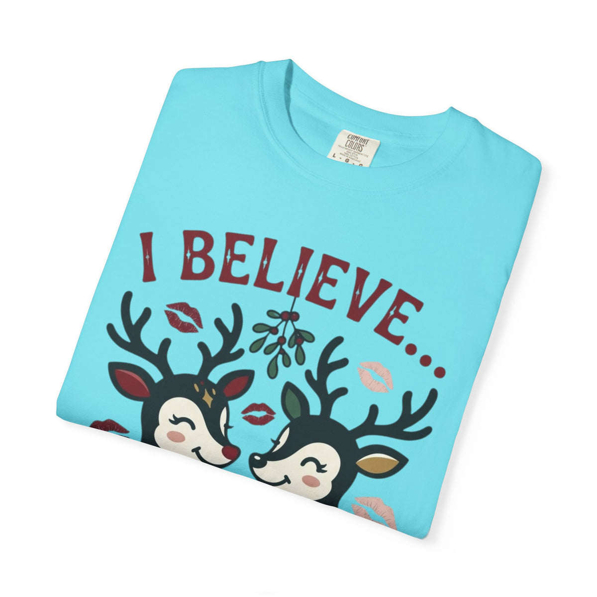 "Bad Decisions Under the Mistletoe" Unisex Garment-Dyed Tee