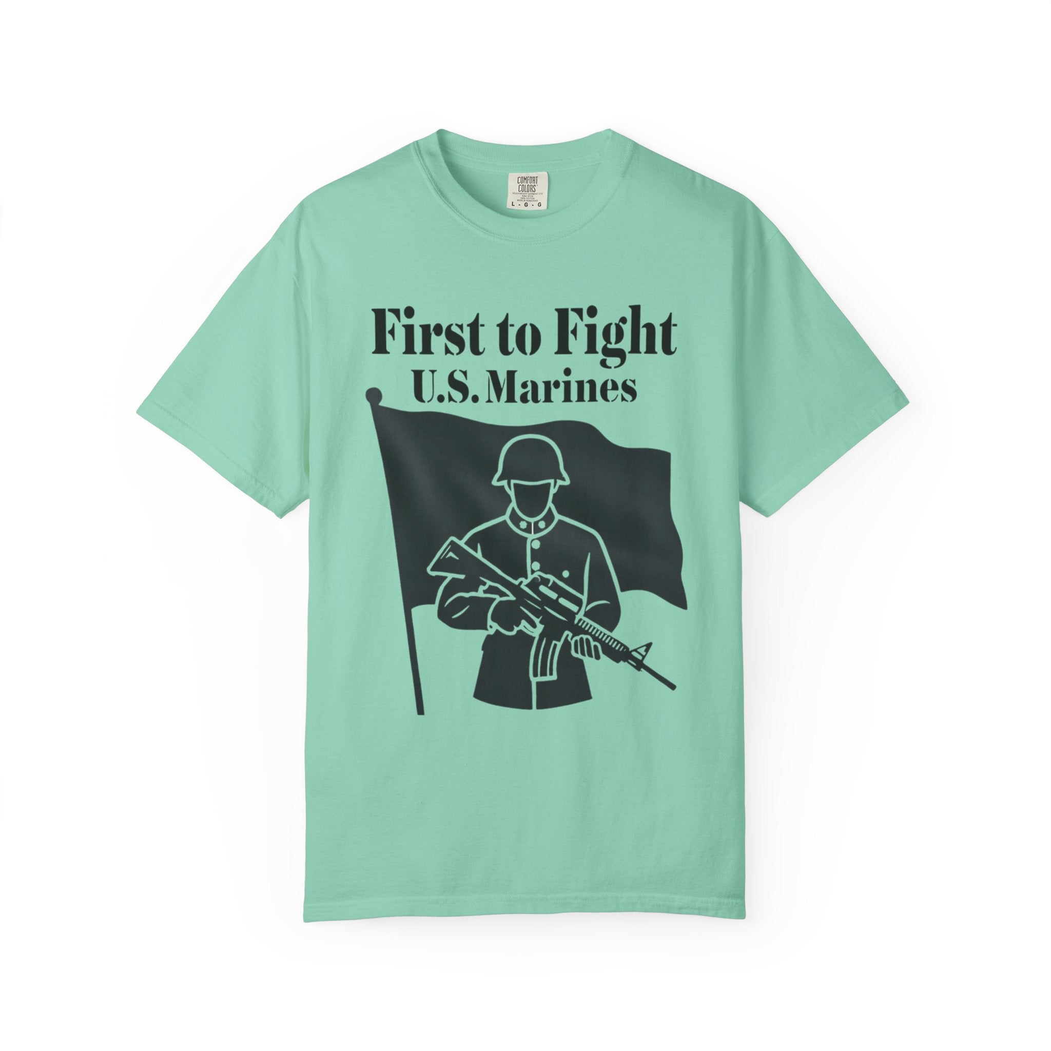 "First to Fight" Unisex Garment-Dyed T-shirt