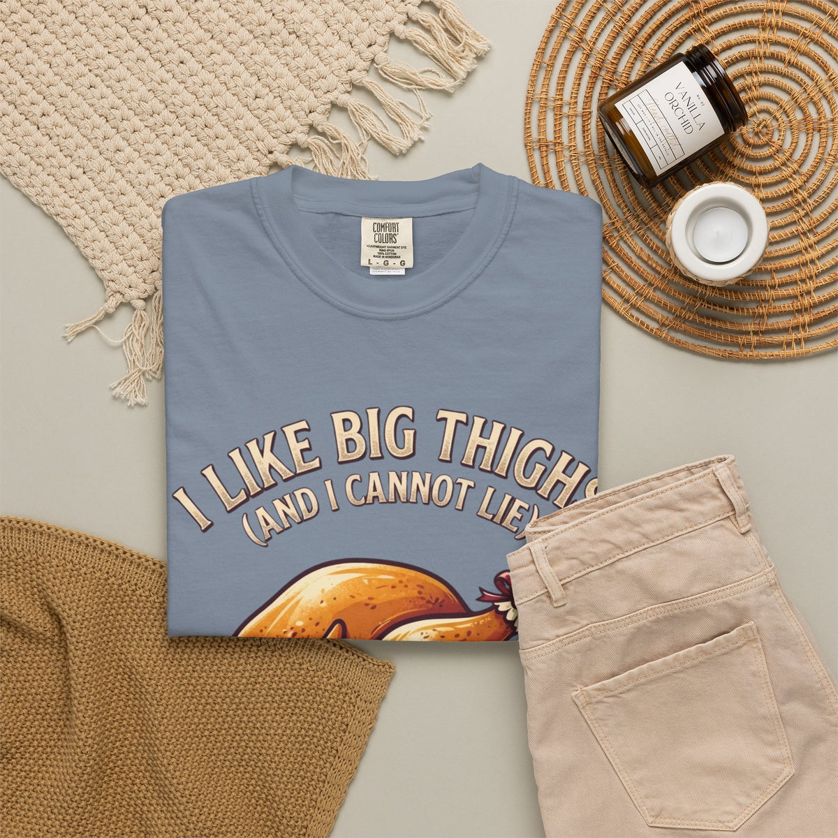 "I Like Big Thighs" Unisex Garment-Dyed Tee