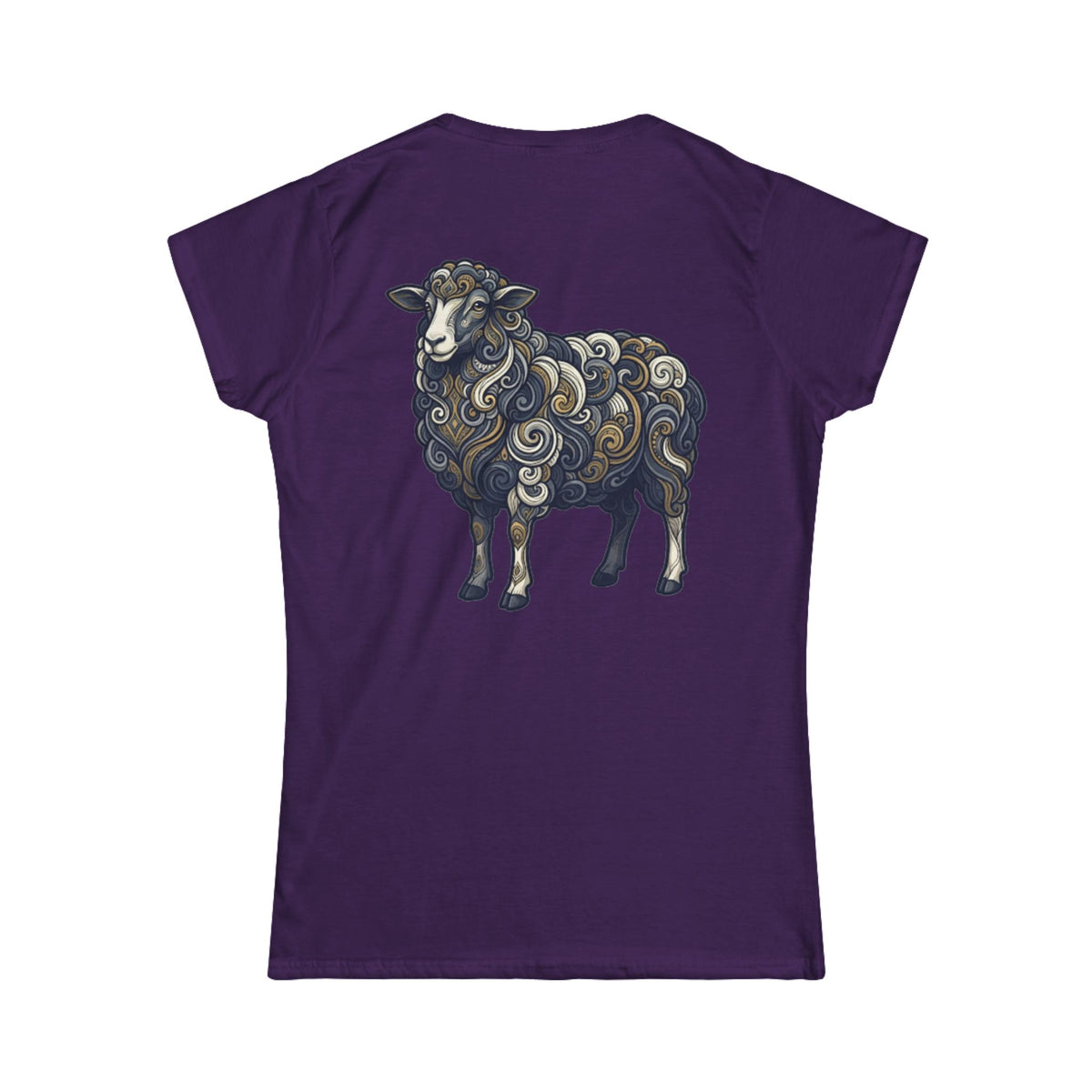 Color: Purple | Barnyard Sheep Women's Tee