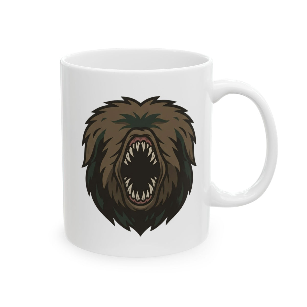 "Mapinguari (Amazon Rainforest)" White Ceramic Mug — Graphic