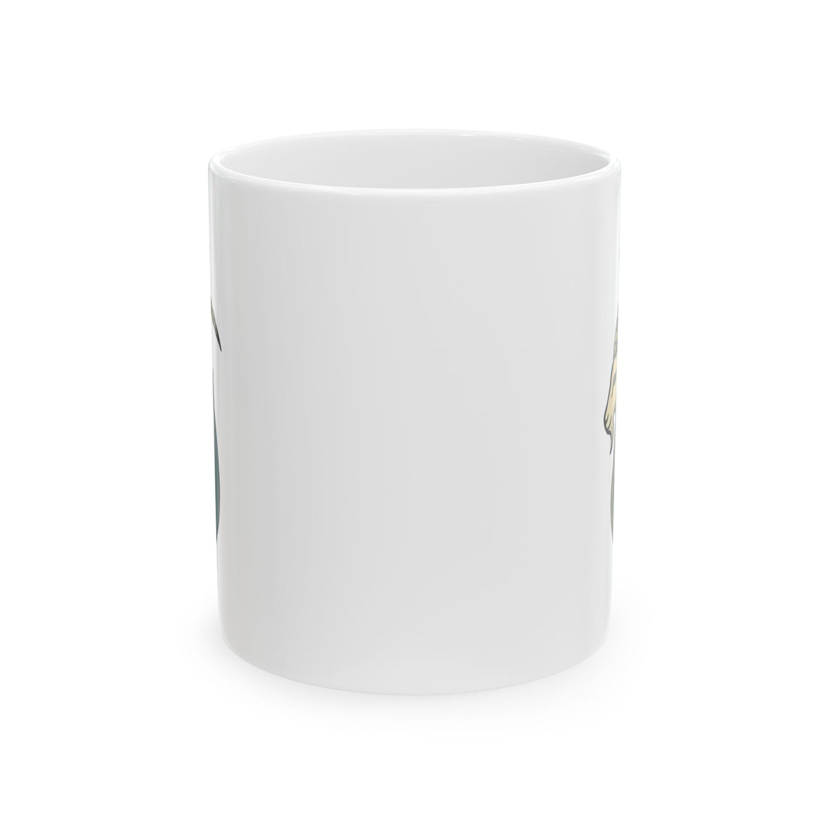 "Capricorn- The Sea-Goat Crest" White Ceramic Mug — Graphic