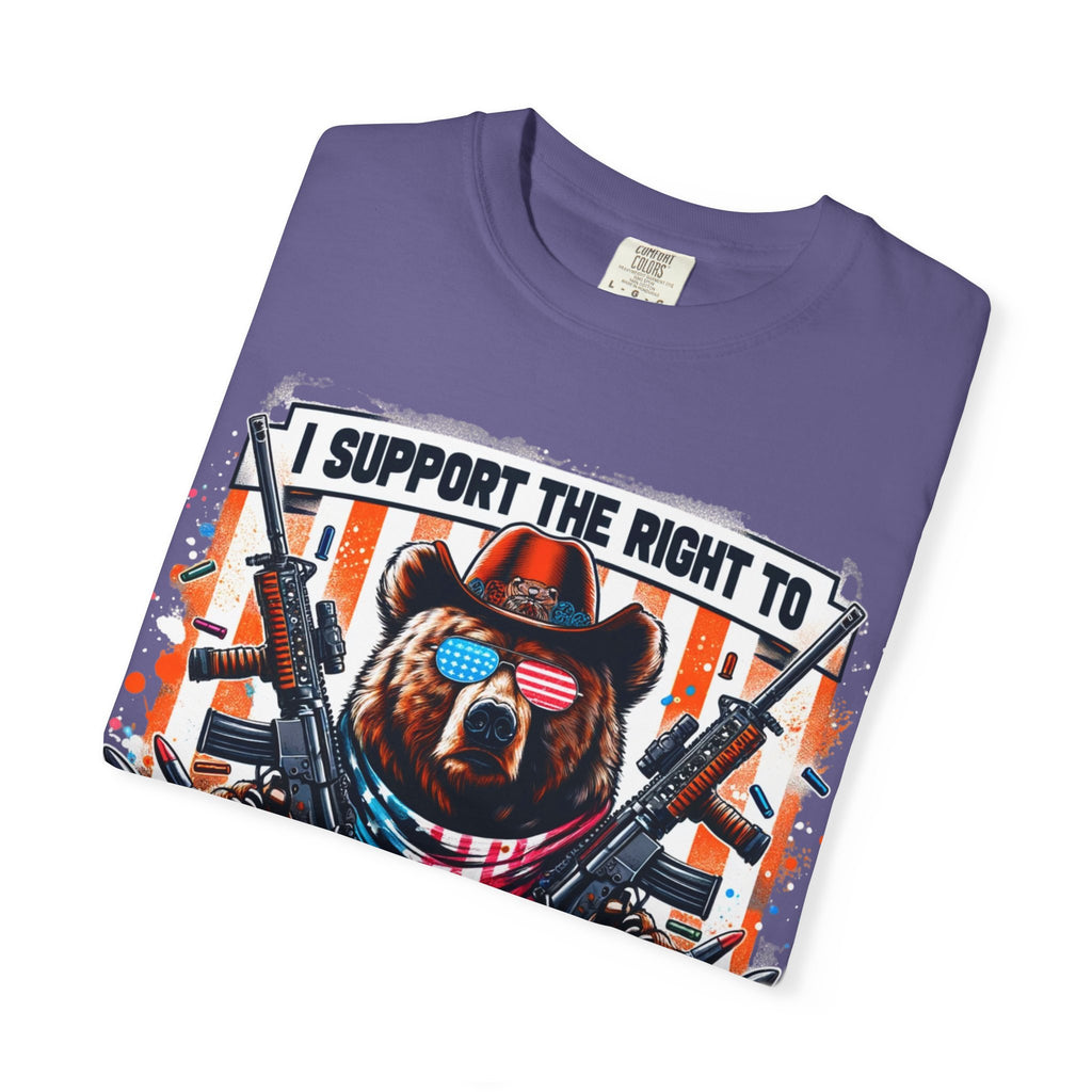 "The Right to Arm Bears" Unisex Garment-Dyed T-shirt
