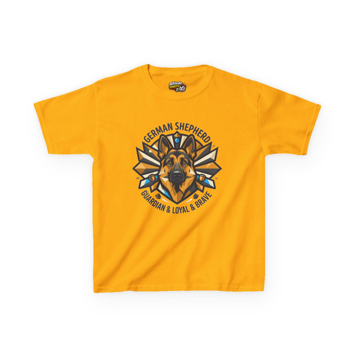 "German Shepherd Guardian Loyal Brave" Kids Tee