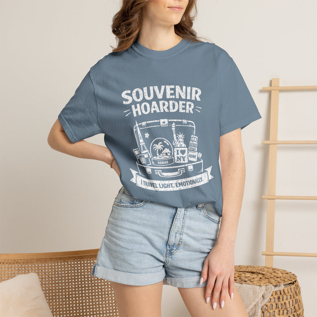 "Souvenir Hoarder" Unisex Garment-Dyed T-shirt