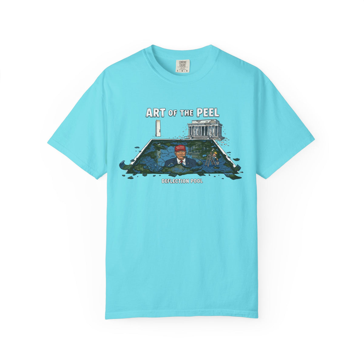 Color: Lagoon Blue | Art of The Peel Unisex Garment-Dyed Tee