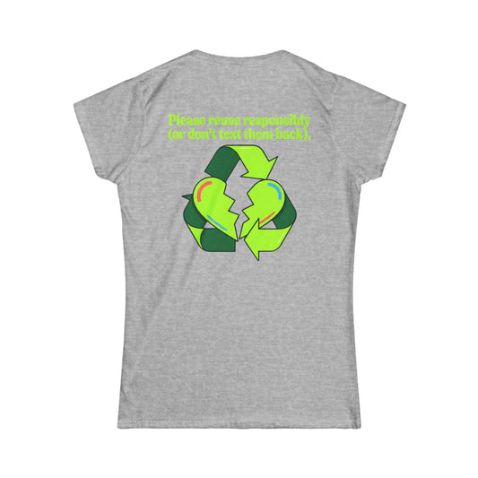 Color: Sport Grey | Don't Text Them Back Women's Tee