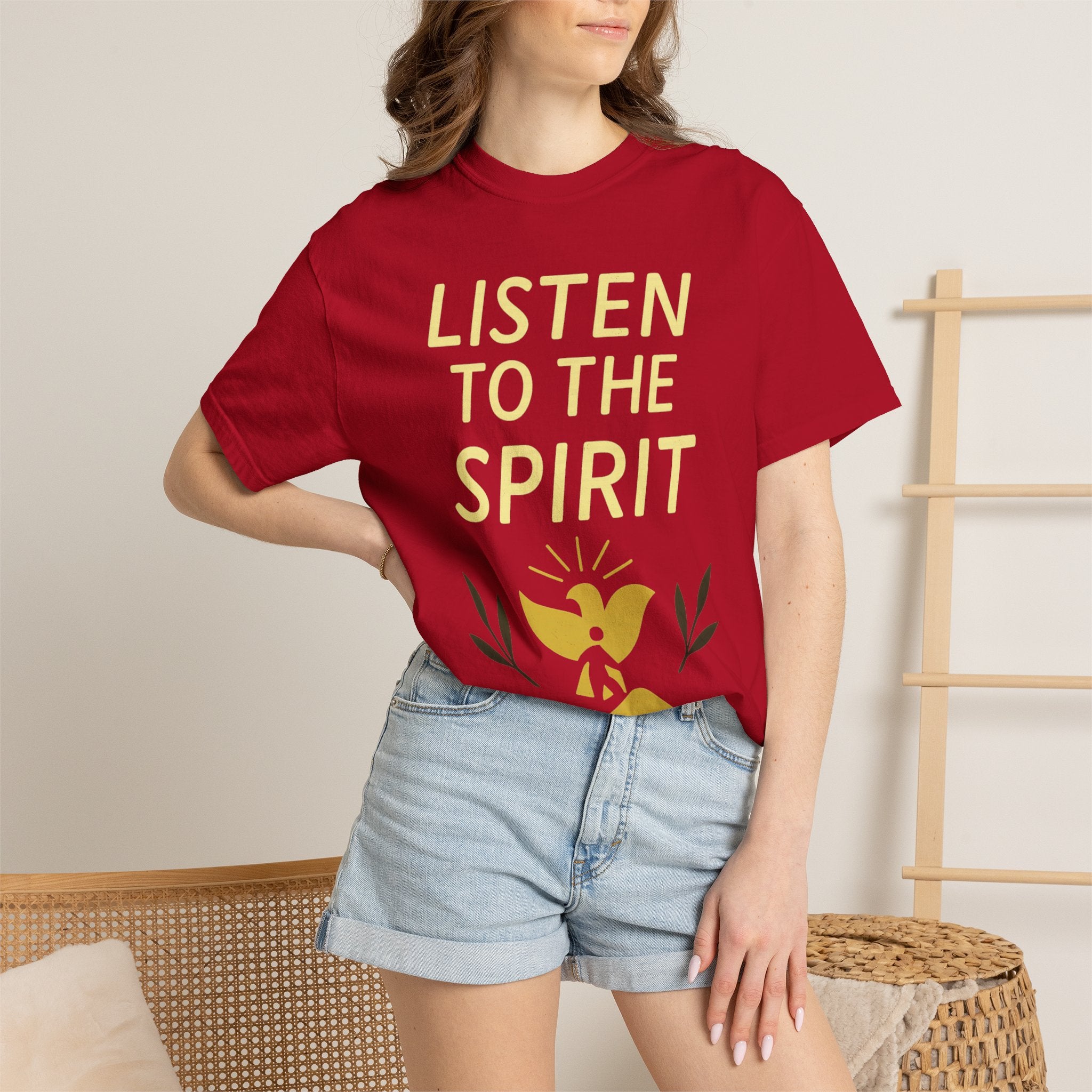 "Listen to the Spirit" Unisex Garment-Dyed T-shirt
