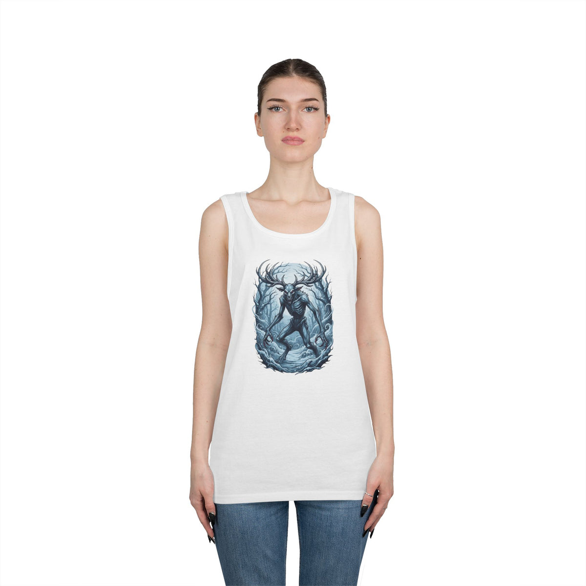 Color: White | Wendigo (Algonquian Folklore) Tank Top