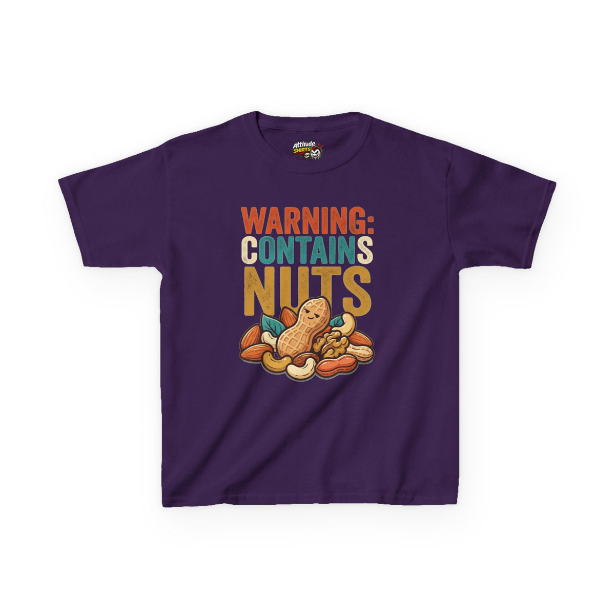 "Warning Contains Nuts" Kids Tee