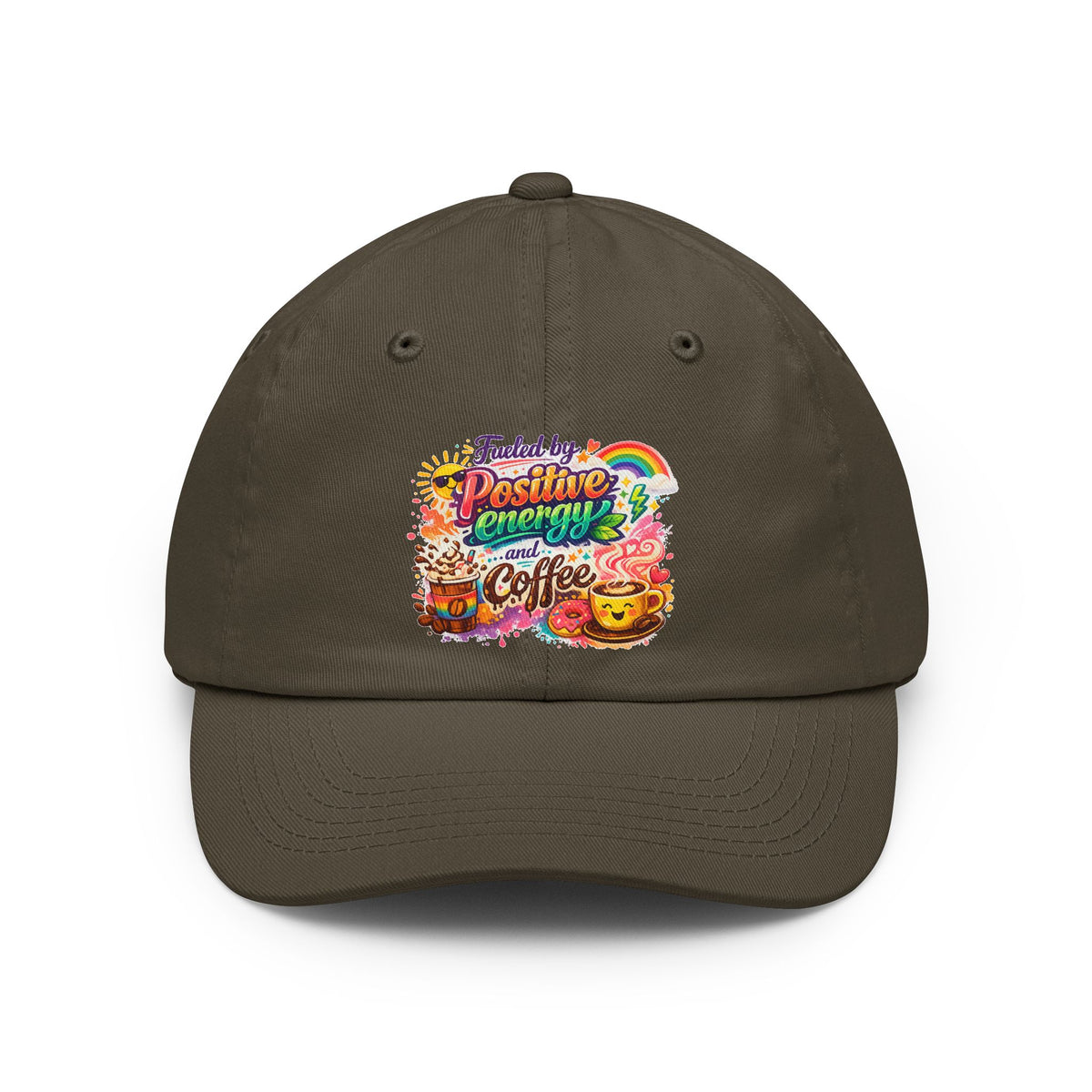 Color: Olive | Fueled by Coffee (And Spite) | Dad Hat — AttitudeShirts