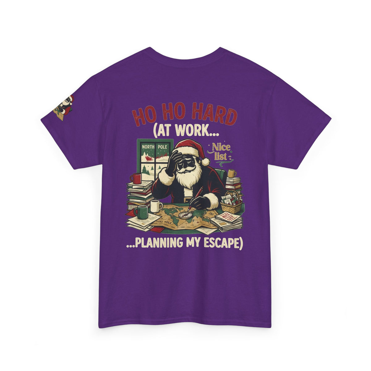 "Ho Ho Hard At Work" Premium Graphic Tee