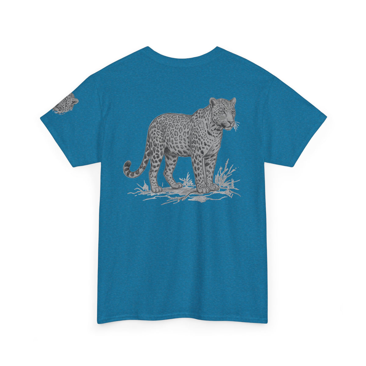 "Pencil Sketch Art Leopard" Premium Graphic Tee