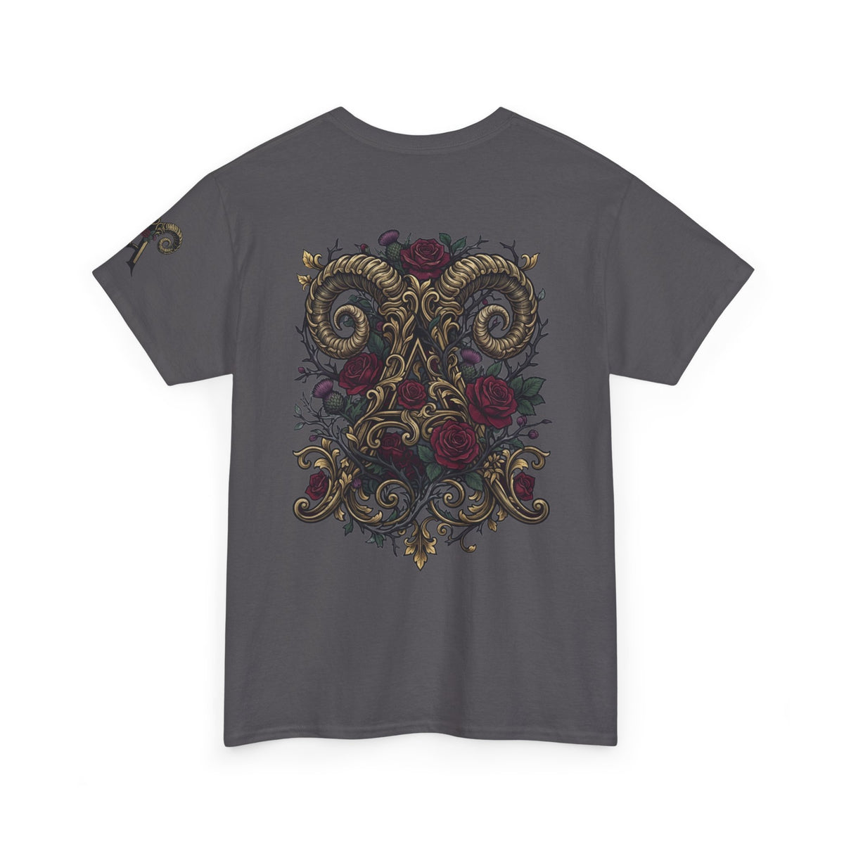 Floral Monogram Aries Premium Graphic Tee