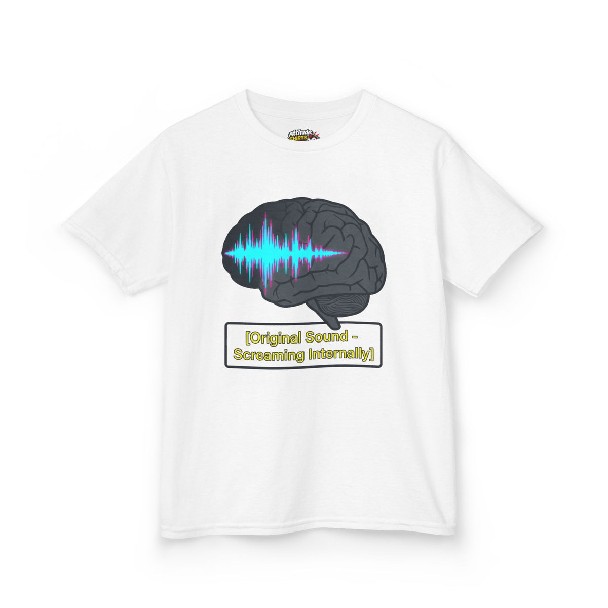 Color: White | Screaming Internally Kids Tee