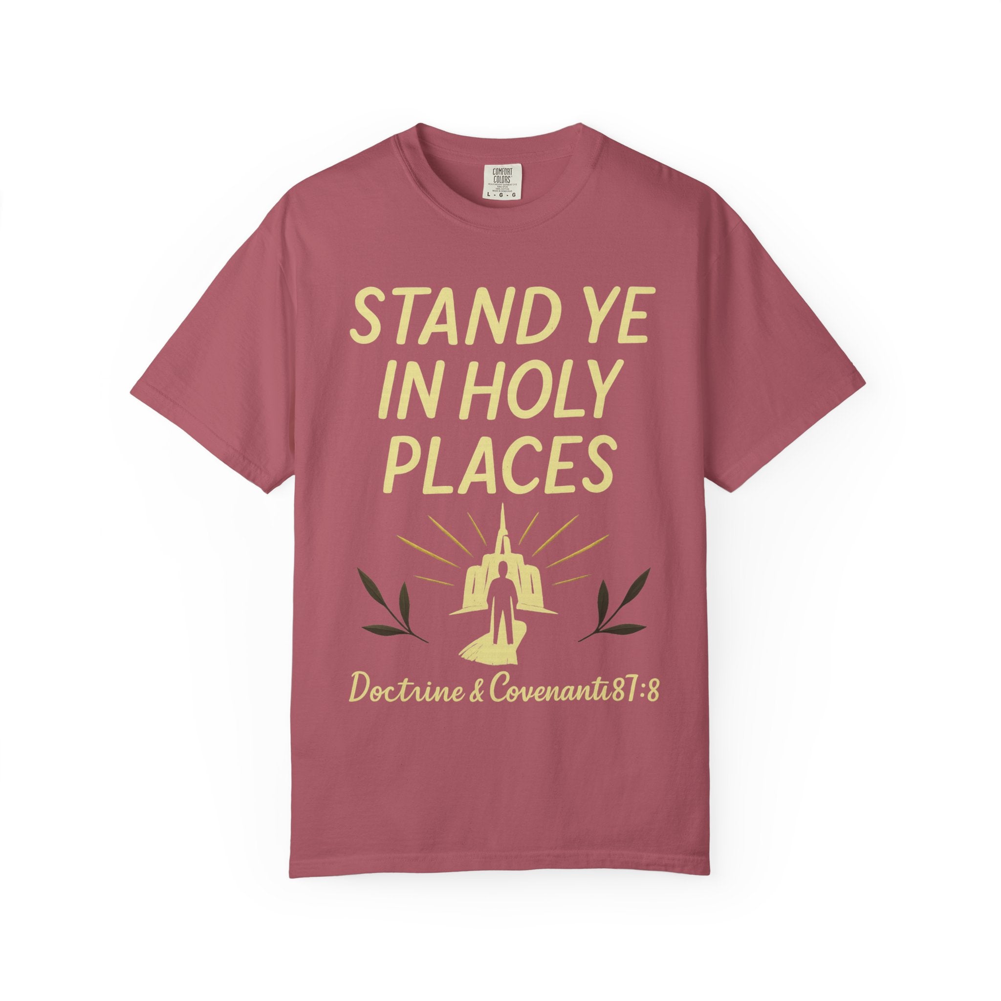 "Stand in Holy Places" Unisex Garment-Dyed T-shirt
