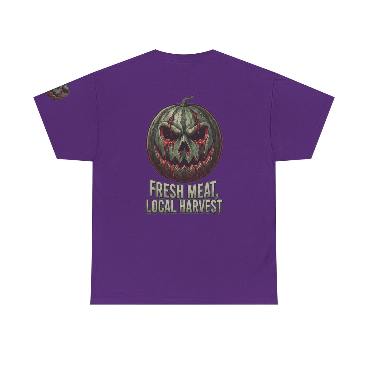 Color: Purple | Fresh Meat, Local Harvest Premium Graphic Tee