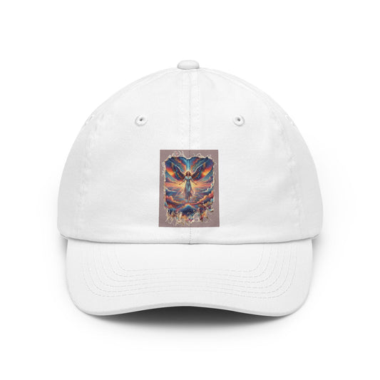 Color: White | Rainbow Angel Dad Hat