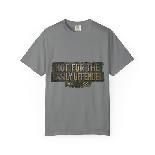 Color: Grey | Fair Warning Label | Garment-Dyed Tee — AttitudeShirts