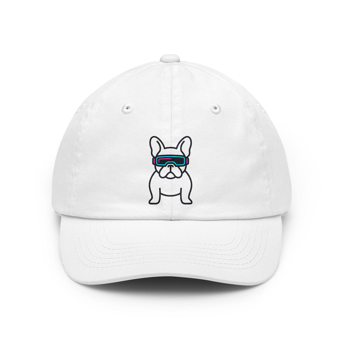 Color: White | Cool Pup Dad Hat — Graphic