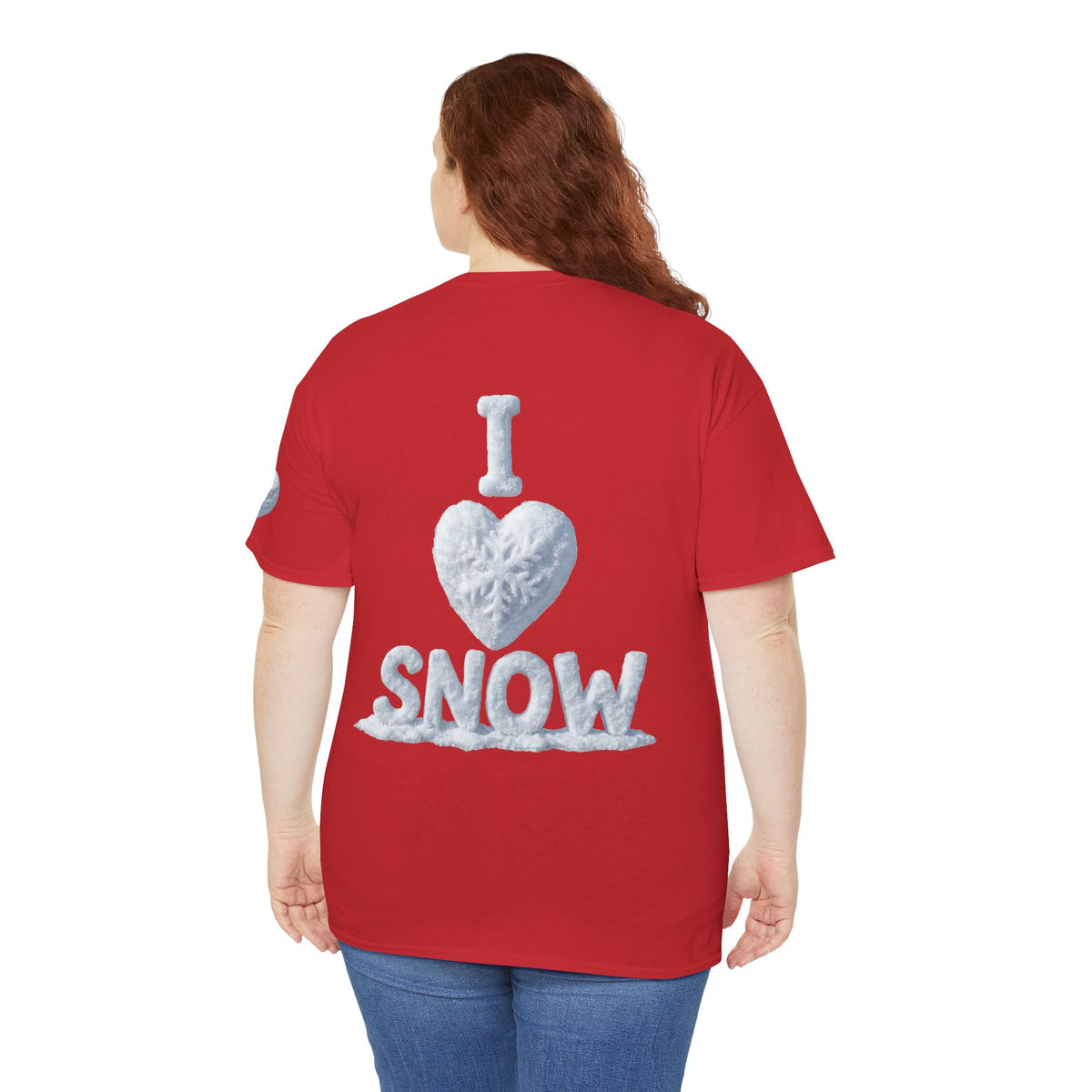Color: Red | I Love Snow Premium Graphic Tee