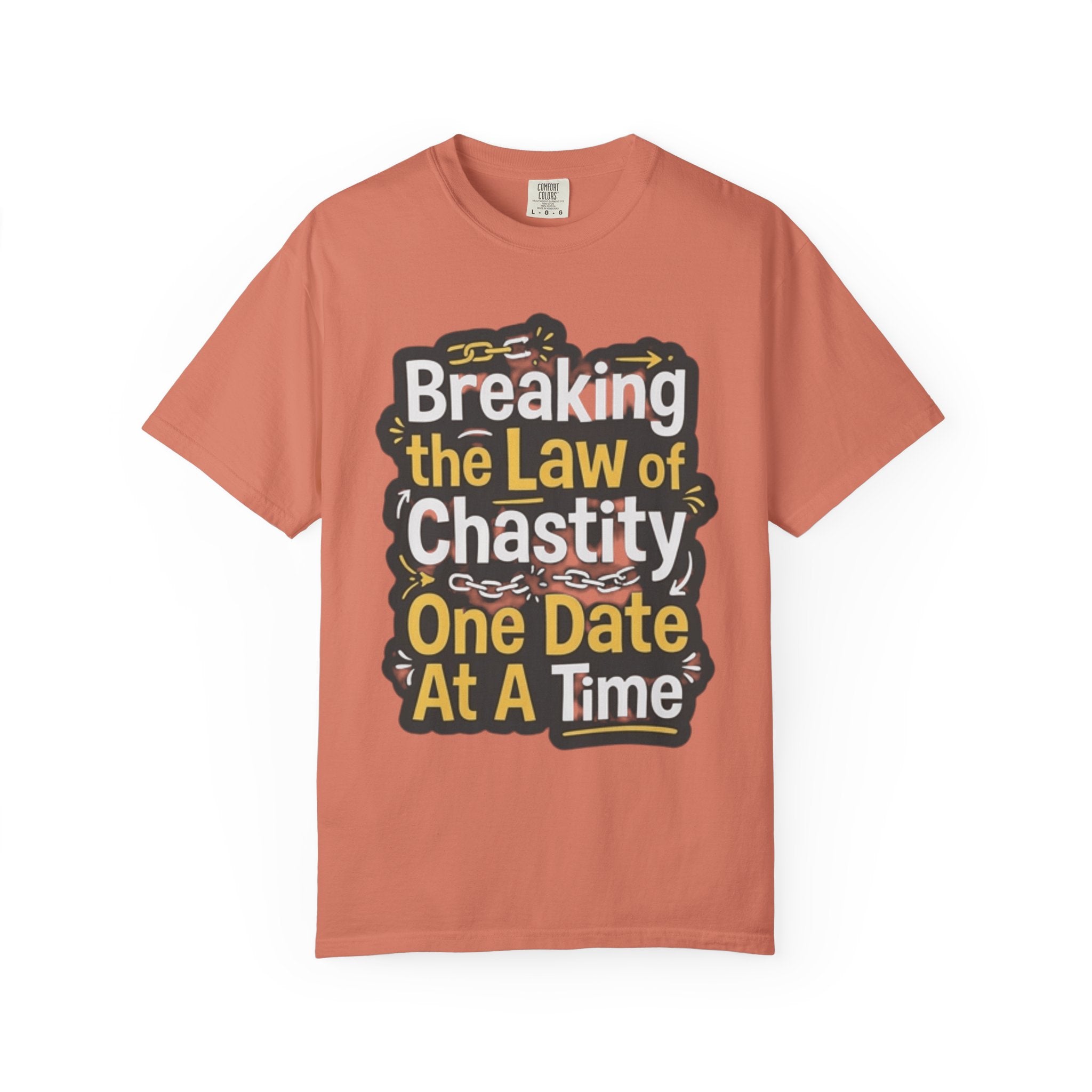 "Breaking the Law of Chastity" Unisex Garment-Dyed Tee