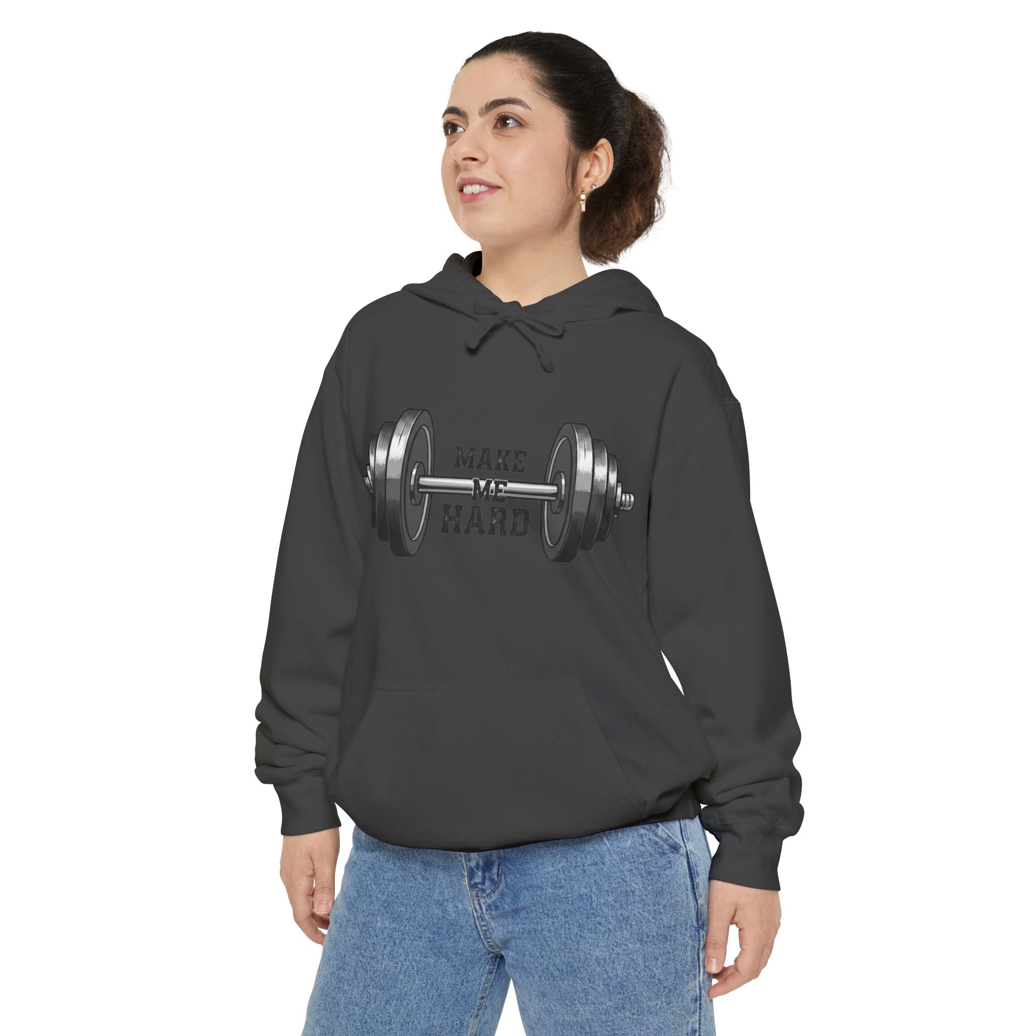 Make Me Hard - Morning Demands | Garment-Dyed Hoodie — AttitudeShirts