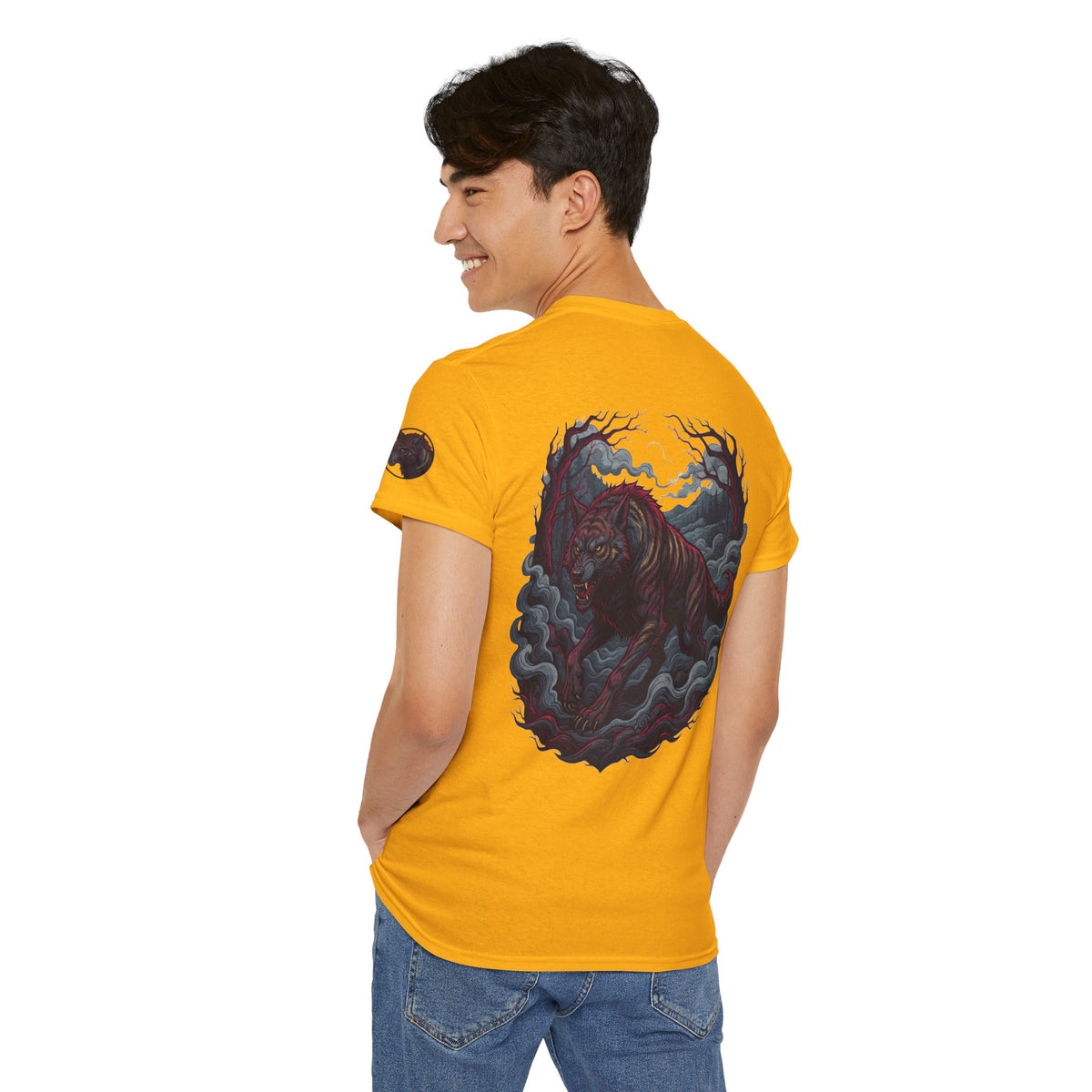 Color: Gold | The Beast of Gévaudan (France) Premium Graphic Tee
