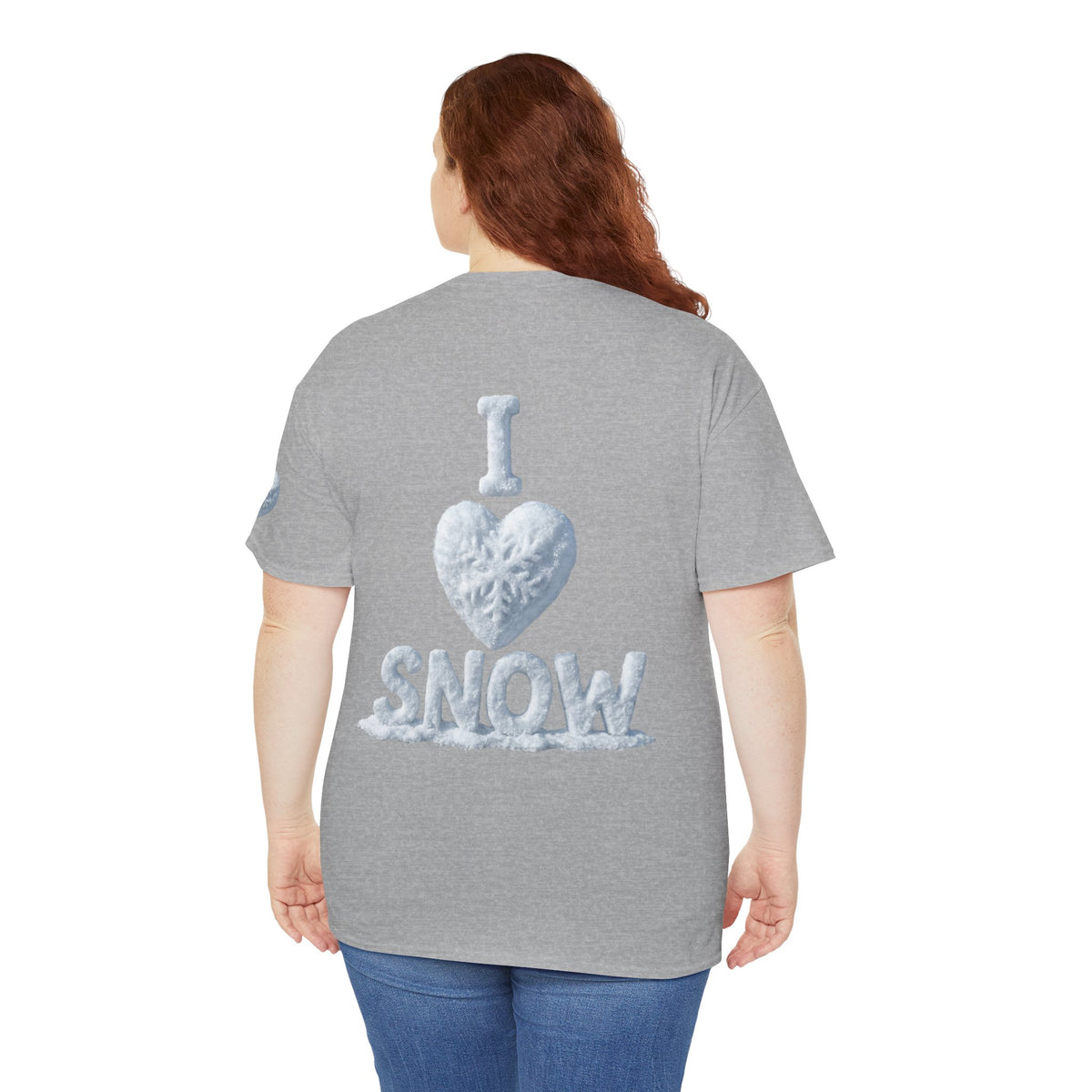 Color: Sport Grey | I Love Snow Premium Graphic Tee