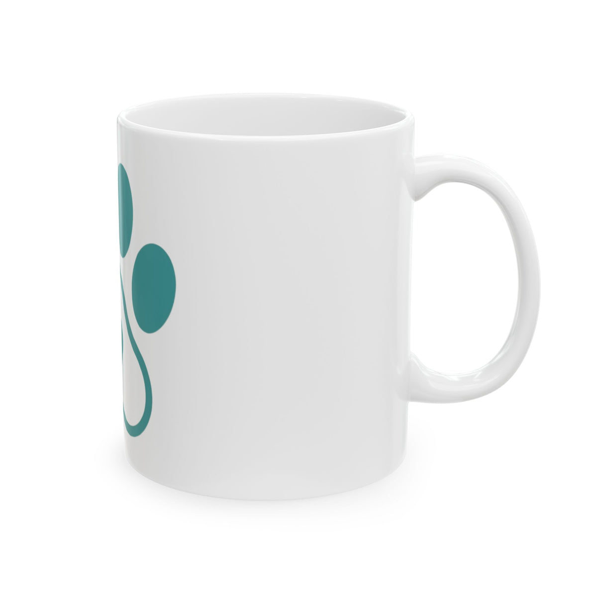 "Dog Mom" White Ceramic Mug — Graphic